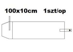100x10cm osłona na przewody i końcówki stomatologiczne 1 szt/op