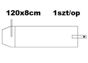 120x8cm osłona na przewody i końcówki stomatologiczne 1szt/op