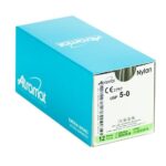 Atramat Nylon 5/0 nici chirurgiczne niewchłanialne, czarne